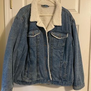 Jean jacket tru fit size 3X wool lined